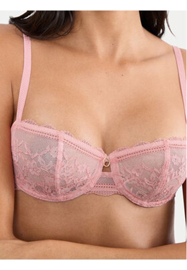 Triumph Biustonosz balkonetka Comfort Allure 10226412 Różowy jasny. Kolor: różowy. Materiał: syntetyk