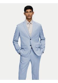 Selected Homme Marynarka 16092418 Błękitny Slim Fit. Kolor: niebieski. Materiał: syntetyk #1
