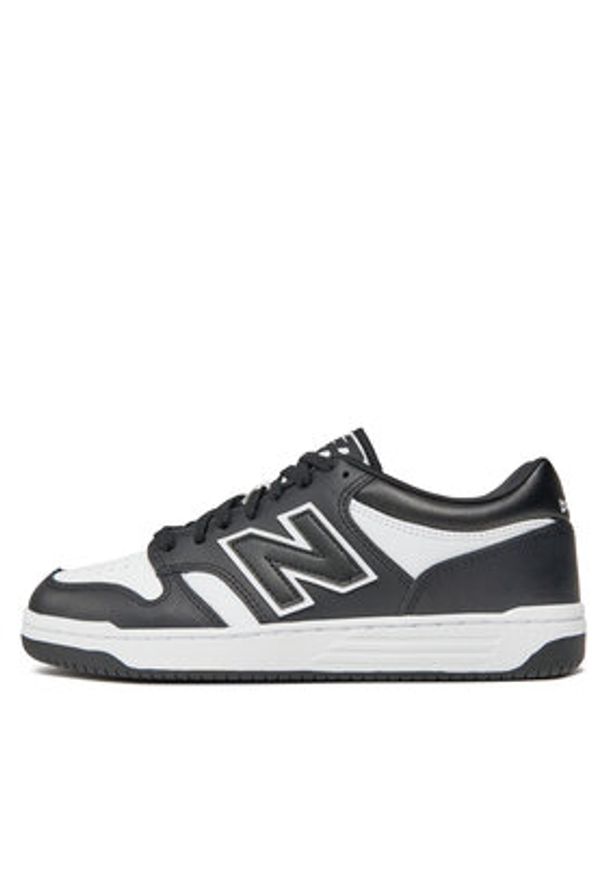 New Balance Sneakersy BB480LBA Czarny. Kolor: czarny. Materiał: skóra