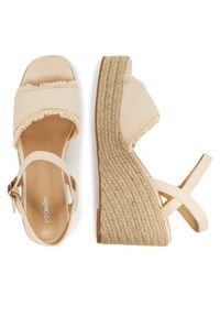 DeeZee Espadryle E0822-4A Beżowy. Kolor: beżowy. Materiał: materiał