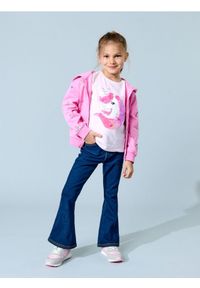 Sinsay - Koszulka z długimi rękawami z motywem jednorożca - różowy. Kolor: różowy. Długość rękawa: długi rękaw. Długość: długie #1