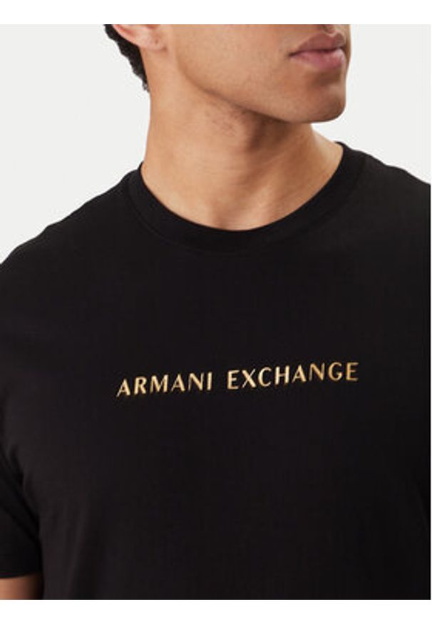 Armani Exchange T-Shirt XM002827 AF12308 UC001 Czarny Regular Fit. Kolor: czarny. Materiał: bawełna