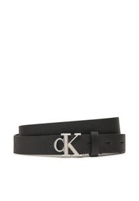 Calvin Klein Pasek Damski K60K612285 Czarny. Kolor: czarny. Materiał: skóra