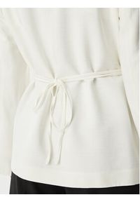 Calvin Klein Marynarka LV044F408G Kremowy Regular Fit. Kolor: kremowy. Materiał: wiskoza #5