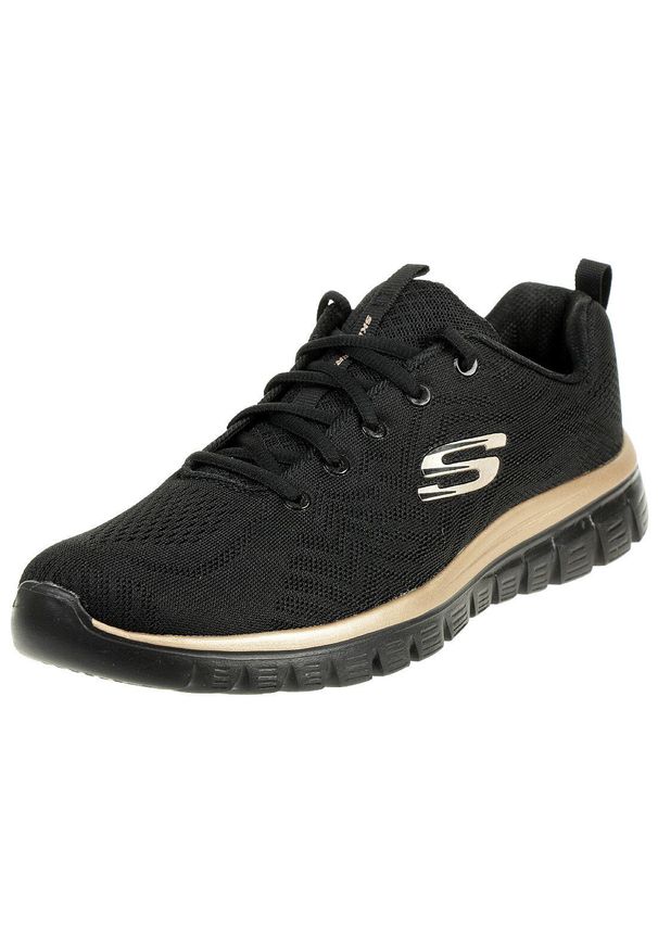 skechers - Buty do chodzenia damskie, Skechers Graceful-Get Connected. Zapięcie: sznurówki. Kolor: czarny. Materiał: materiał, syntetyk, tkanina. Szerokość cholewki: normalna. Model: Skechers Sport. Sport: turystyka piesza