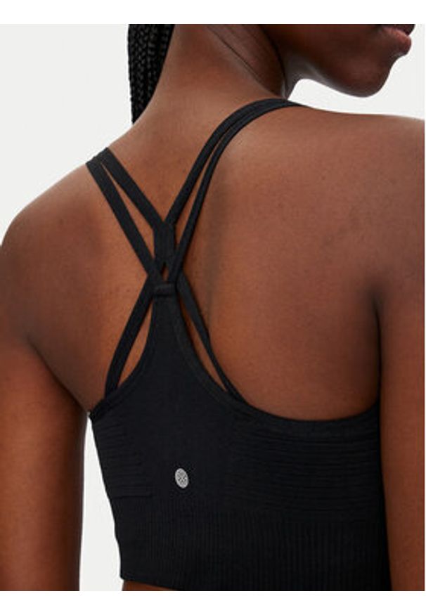 Athlecia Biustonosz sportowy Foan V2 W Seamless EA243347 Czarny. Kolor: czarny. Materiał: syntetyk