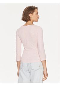 TOMMY HILFIGER - Tommy Hilfiger Bluzka WW0WW37861 Różowy Slim Fit. Kolor: różowy. Materiał: bawełna