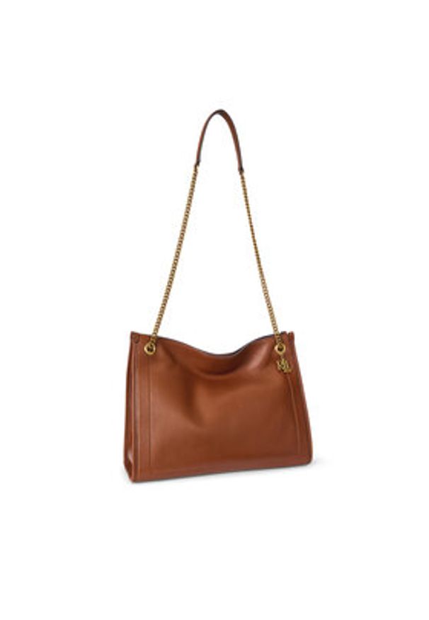 Lauren Ralph Lauren - LAUREN RALPH LAUREN Torebka 431969352001 Brązowy. Kolor: brązowy. Materiał: skórzane