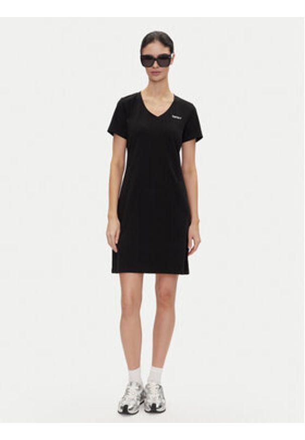 DKNY Sport Sukienka codzienna DP5D4902 Czarny Regular Fit. Okazja: na co dzień. Kolor: czarny. Materiał: bawełna. Typ sukienki: proste, sportowe. Styl: sportowy, casual
