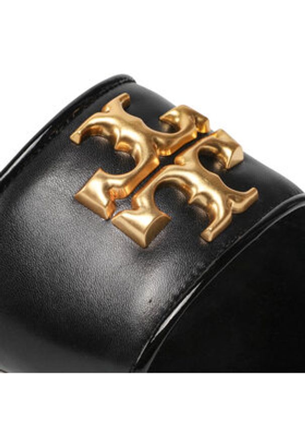 Tory Burch Klapki Eleanor Slide 88744 Czarny. Kolor: czarny. Materiał: skóra