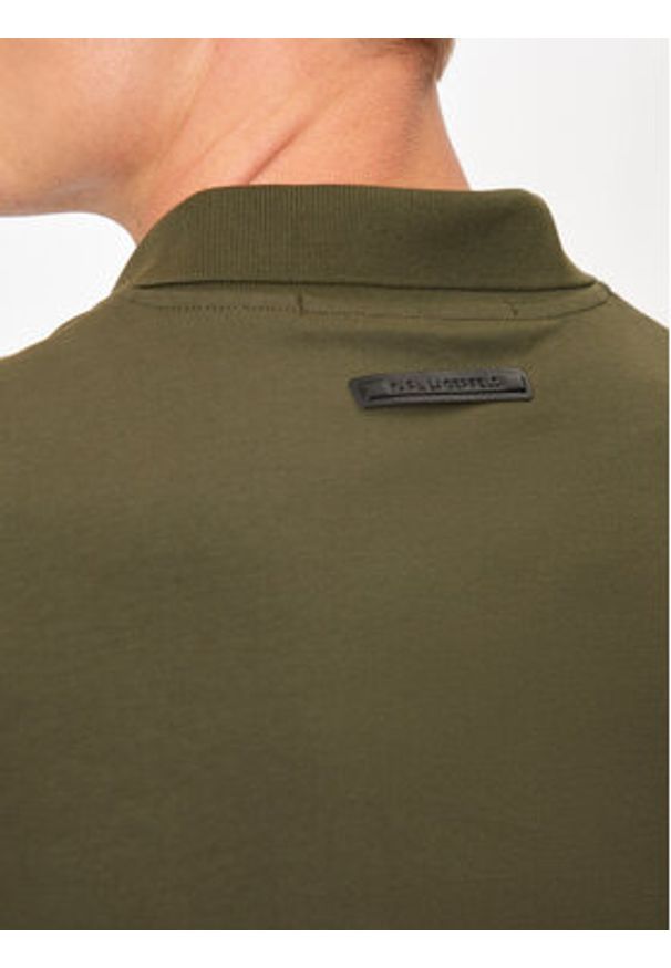 Karl Lagerfeld - KARL LAGERFELD Polo 745025 544221 Zielony Regular Fit. Typ kołnierza: polo. Kolor: zielony. Materiał: bawełna