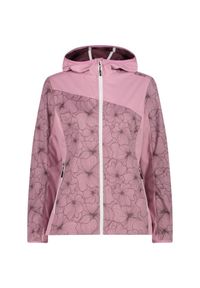 Kurtka przeciwdeszczowa damska z kapturem CMP. Typ kołnierza: kaptur. Kolor: wielokolorowy, fioletowy, różowy. Sport: turystyka piesza #1