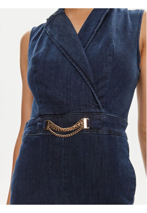 Liu Jo Kombinezon UA4106 D4611 Granatowy Regular Fit. Kolor: niebieski. Materiał: bawełna, jeans