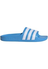 Adidas - Klapki adidas Adilette Aqua Slides Jr ID2621 niebieskie. Okazja: na plażę. Kolor: niebieski. Materiał: syntetyk. Styl: sportowy