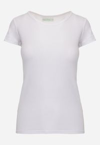 Renee - Biały Casualowy T-shirt z Bawełny Zeiasha. Okazja: na co dzień. Kolor: biały. Materiał: bawełna. Styl: casual #6
