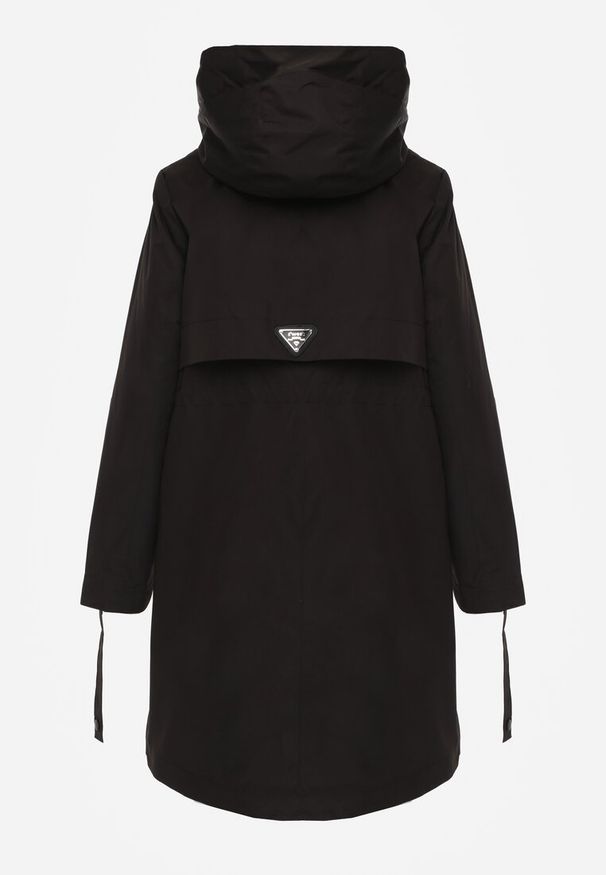 Renee - Czarna Przejściowa Kurtka Parka z Rękawami z Możliwością Podpięcia Tinarae. Okazja: na spacer. Kolor: czarny