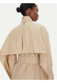 TwinSet - TWINSET Trencz 251TP2661 Beżowy Loose Fit. Kolor: beżowy. Materiał: bawełna, syntetyk #3