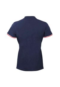 PEAK MOUNTAIN - Damska koszulka polo Peak Mountain Abeca. Typ kołnierza: polo. Kolor: niebieski, szary, wielokolorowy. Styl: elegancki, sportowy #2