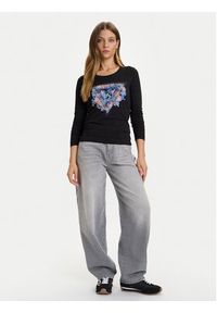 Guess Bluzka W5BI74 J1314 Czarny Slim Fit. Kolor: czarny. Materiał: bawełna #4