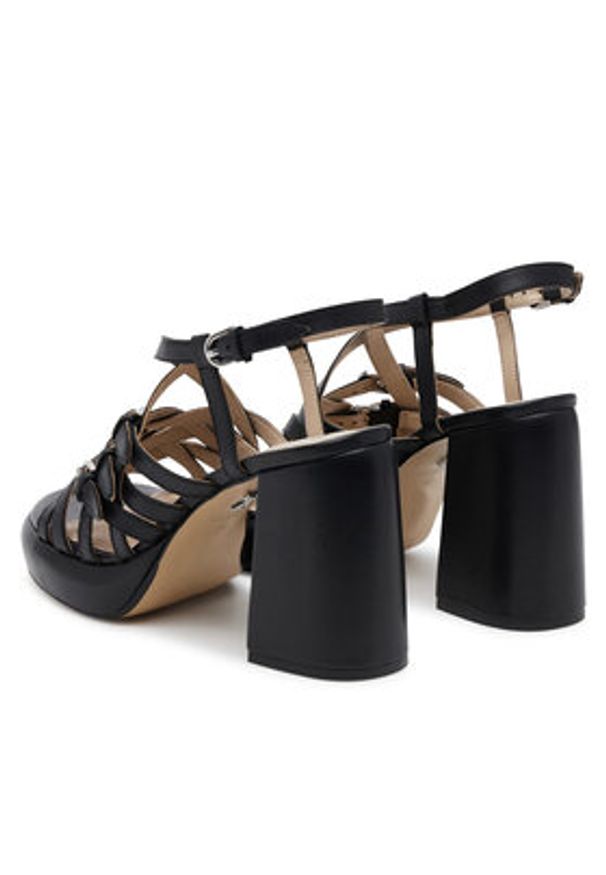 Bronx Sandały 85055-D Czarny. Kolor: czarny. Materiał: skóra