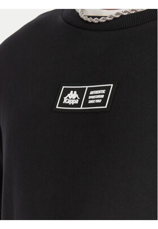 Kappa Bluza Authentic Nymphe 321Y1MW Czarny Comfort Fit. Kolor: czarny. Materiał: bawełna