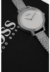 BOSS zegarek 1502558 damski kolor srebrny. Kolor: srebrny. Materiał: materiał #2