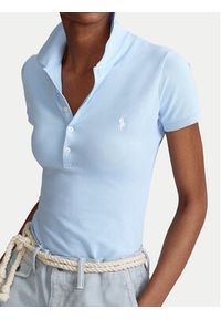 Polo Ralph Lauren Polo 211870245023 Niebieski Slim Fit. Typ kołnierza: polo. Kolor: niebieski. Materiał: bawełna #2