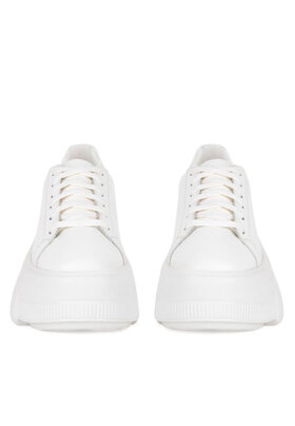 Badura Sneakersy CASI-01W1 Biały. Kolor: biały. Materiał: skóra