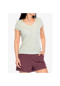 ROYAL ROBBINS - Koszulka bawełniana damska Royal Robbins Featherweight Slub Tee. Kolor: zielony. Materiał: bawełna