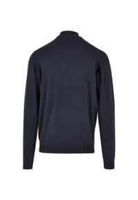 Sweter z golfem Urban Classics. Okazja: na spotkanie biznesowe. Typ kołnierza: golf. Kolor: niebieski. Styl: biznesowy #2