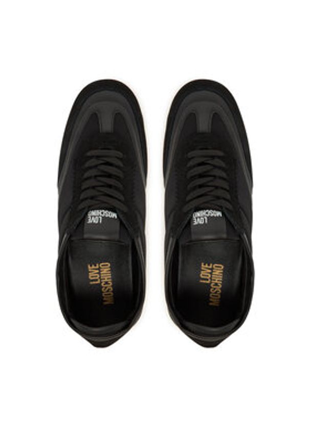 Love Moschino - LOVE MOSCHINO Sneakersy JA10201G1NIMA00A41 Czarny. Kolor: czarny. Materiał: materiał