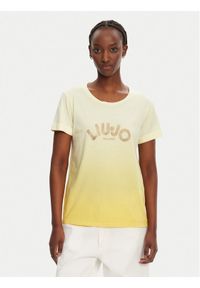 Liu Jo T-Shirt TA5267 JS923 M9114 Żółty Regular Fit. Kolor: żółty. Materiał: bawełna
