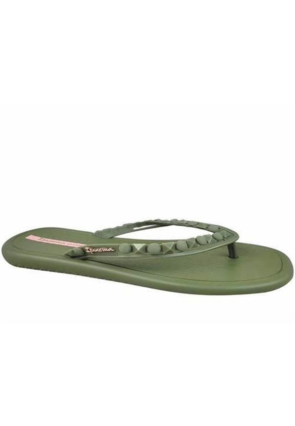 Japonki damskie Ipanema 27130AV466. Kolor: zielony. Materiał: materiał, syntetyk