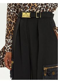 Elisabetta Franchi Spodnie materiałowe PA-045-46E2 Czarny Relaxed Fit. Kolor: czarny. Materiał: syntetyk #3