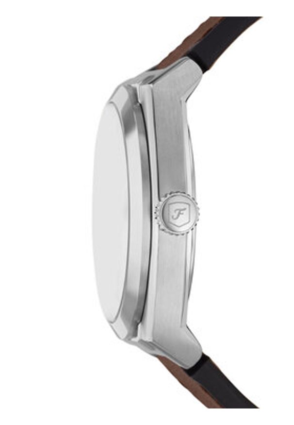Fossil Zegarek Everett FS6071 Brązowy. Kolor: brązowy. Materiał: skóra