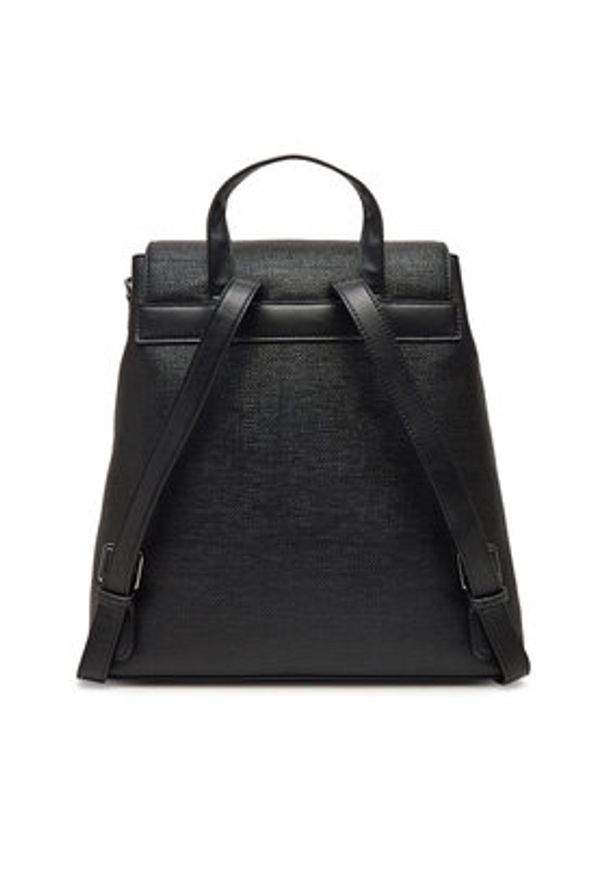Calvin Klein Plecak Ck Backpack With Conv Strap_Tex K60K613237 Czarny. Kolor: czarny. Materiał: skóra
