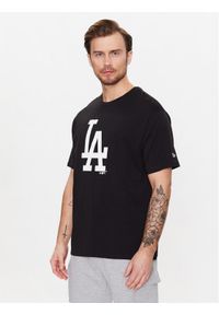 New Era T-Shirt La Dodgers Mlb League Essential 60332293 Czarny Oversize. Kolor: czarny. Materiał: bawełna