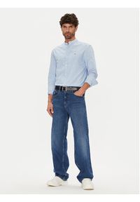 Tommy Jeans Koszula Essential DM0DM21690 Błękitny Regular Fit. Kolor: niebieski. Materiał: bawełna #3