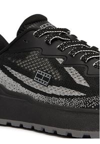 Tommy Jeans Sneakersy Tjw Sporty Knit Runner EN02962 Czarny. Kolor: czarny. Materiał: materiał #4