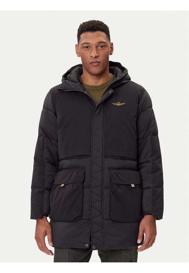 Aeronautica Militare Kurtka zimowa 252AB3015UCT04211 Czarny Regular Fit. Kolor: czarny. Materiał: syntetyk. Sezon: zima