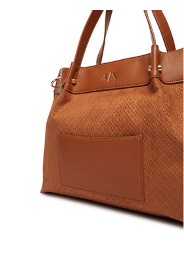 Armani Exchange Torebka XW001211 AF22645 U6119 Beżowy. Kolor: beżowy. Materiał: skórzane