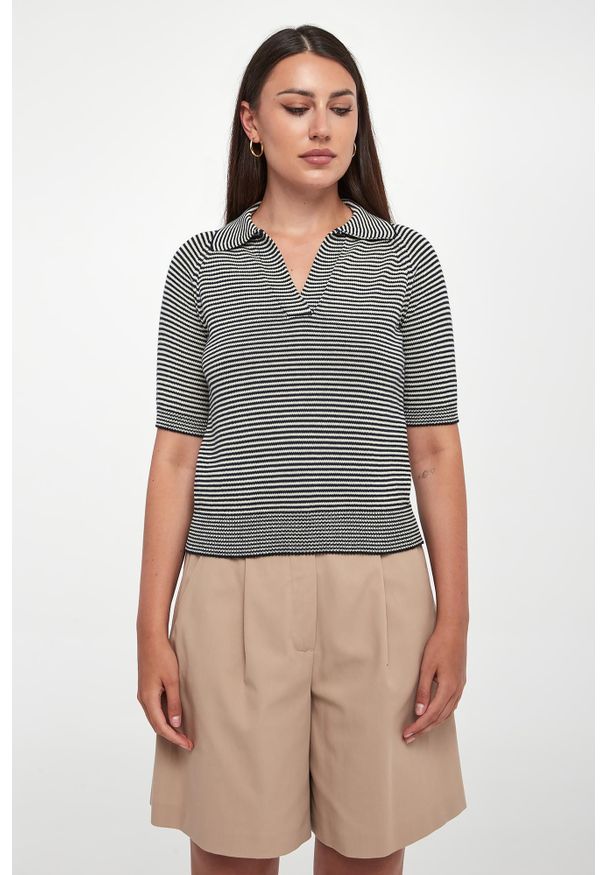 Weekend Max Mara - Polo damskie dzianinowe Junior WEEKEND MAX MARA. Typ kołnierza: polo. Materiał: dzianina
