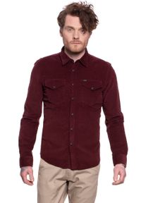 Lee - KOSZULA KOSZULA LEE CLEAN WESTERN SHIRT BURGUNDY L644MRMF. Kolor: czerwony #3