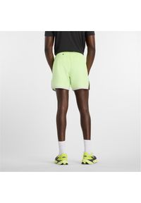 Spodenki męskie New Balance MB6180TAAFG – zielone. Kolor: zielony. Materiał: tkanina, poliester, materiał. Sport: fitness #3