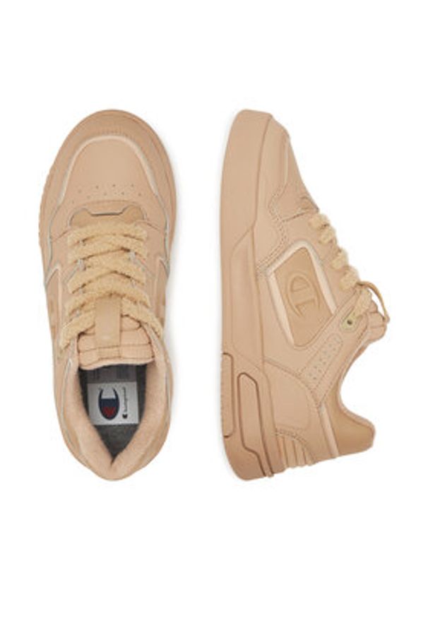 Champion Sneakersy ZN80 BOUCLE S11701-PS013 Beżowy. Kolor: beżowy. Materiał: skóra