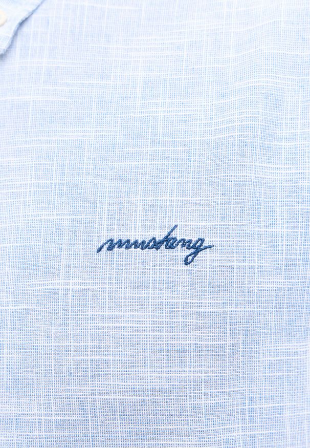 Mustang - MĘSKA KOSZULA MUSTANG Berkeley Faded Denim 1015242 5124. Materiał: denim