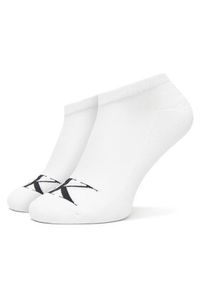 Calvin Klein Zestaw 2 par niskich skarpet męskich 701228807 Biały. Kolor: biały. Materiał: materiał, bawełna