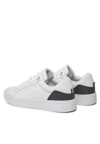 TOMMY HILFIGER - Tommy Hilfiger Sneakersy Elevated Essential Court Sneaker FW0FW07635 Biały. Kolor: biały