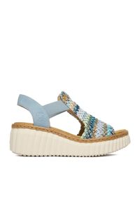 Rieker Sandały CEO-69172-91 Niebieski. Kolor: niebieski. Materiał: materiał #1