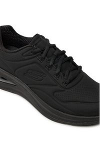 skechers - Skechers Sneakersy 150136/BBK Czarny. Kolor: czarny. Materiał: skóra